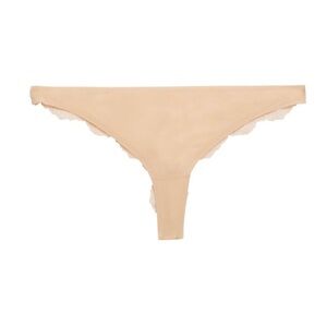 STELLA MCCARTNEY Lace Low Rise Thong Panties Women’s Sizes M & L - Neutral NEW